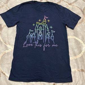Disney castle love this for me tshirt